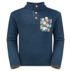 Jack Wolfskin VILLI BUTTON FLEECE K Kinder - Fleecepullover